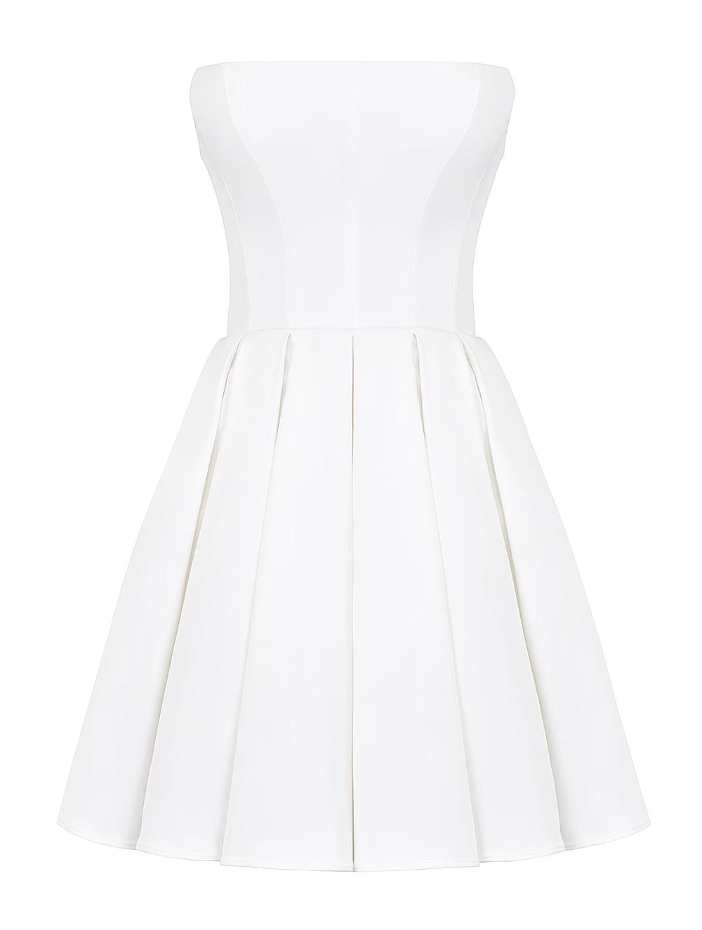 エマニュエル ストラップレス ミニドレス