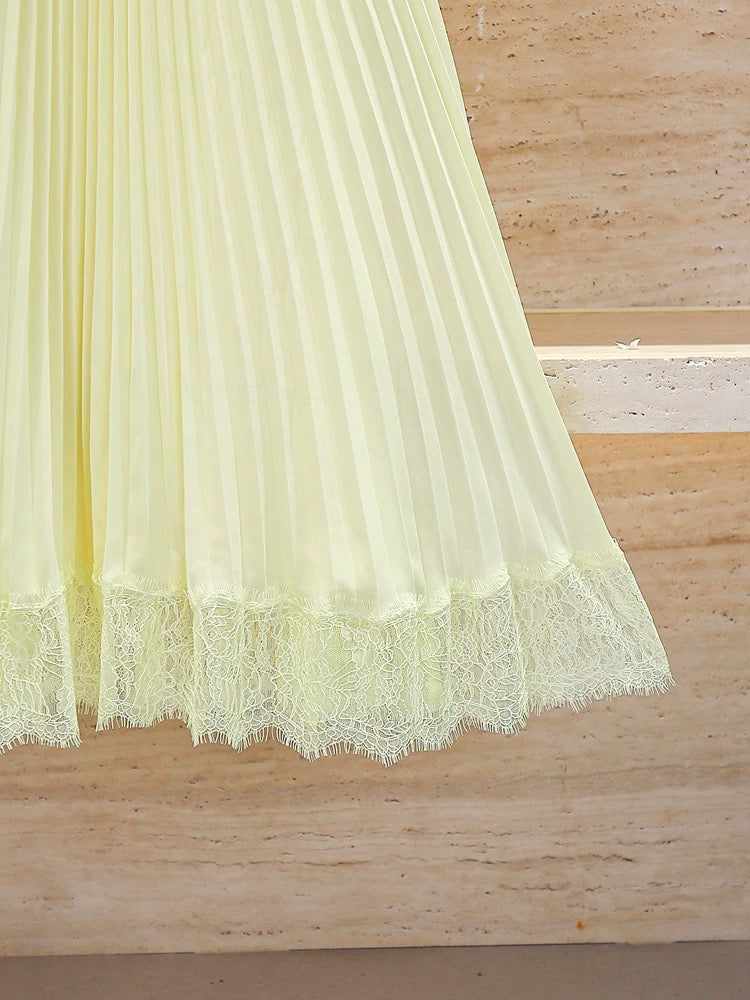Soleil Pleated Midi Dress
