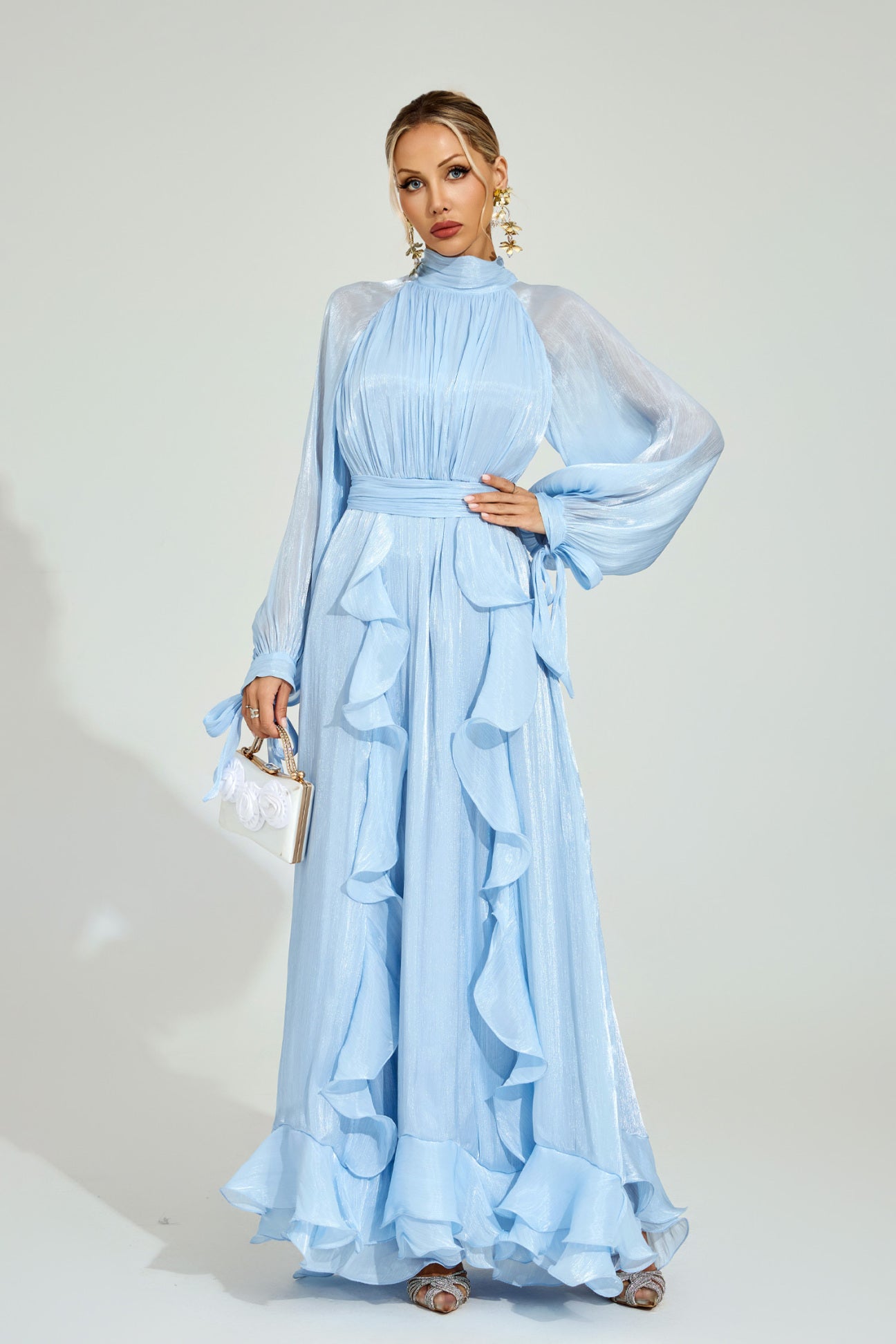Céleste Ruffle Maxi Dress
