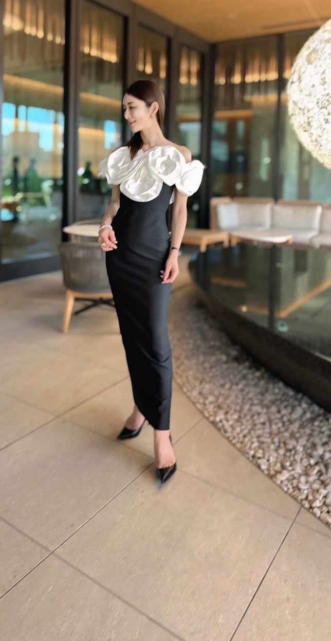 Elle flower maxi dress