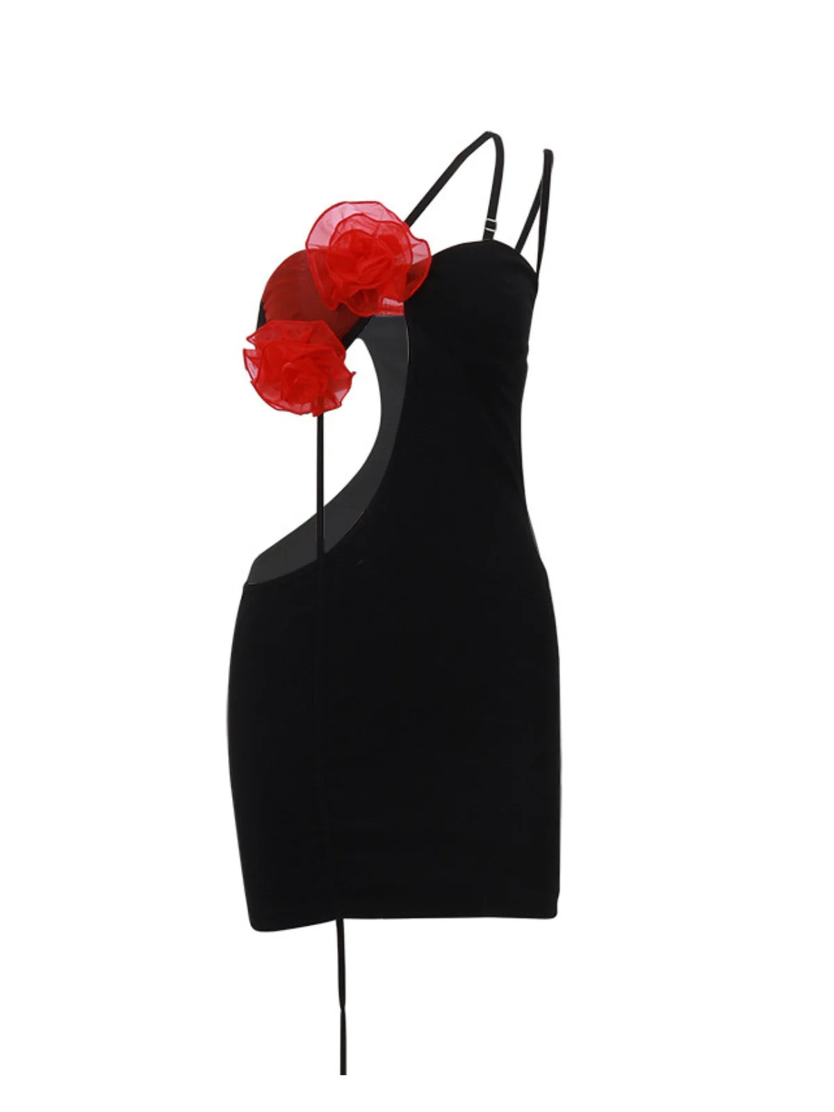 バンビフラワーカットアウトミニドレス