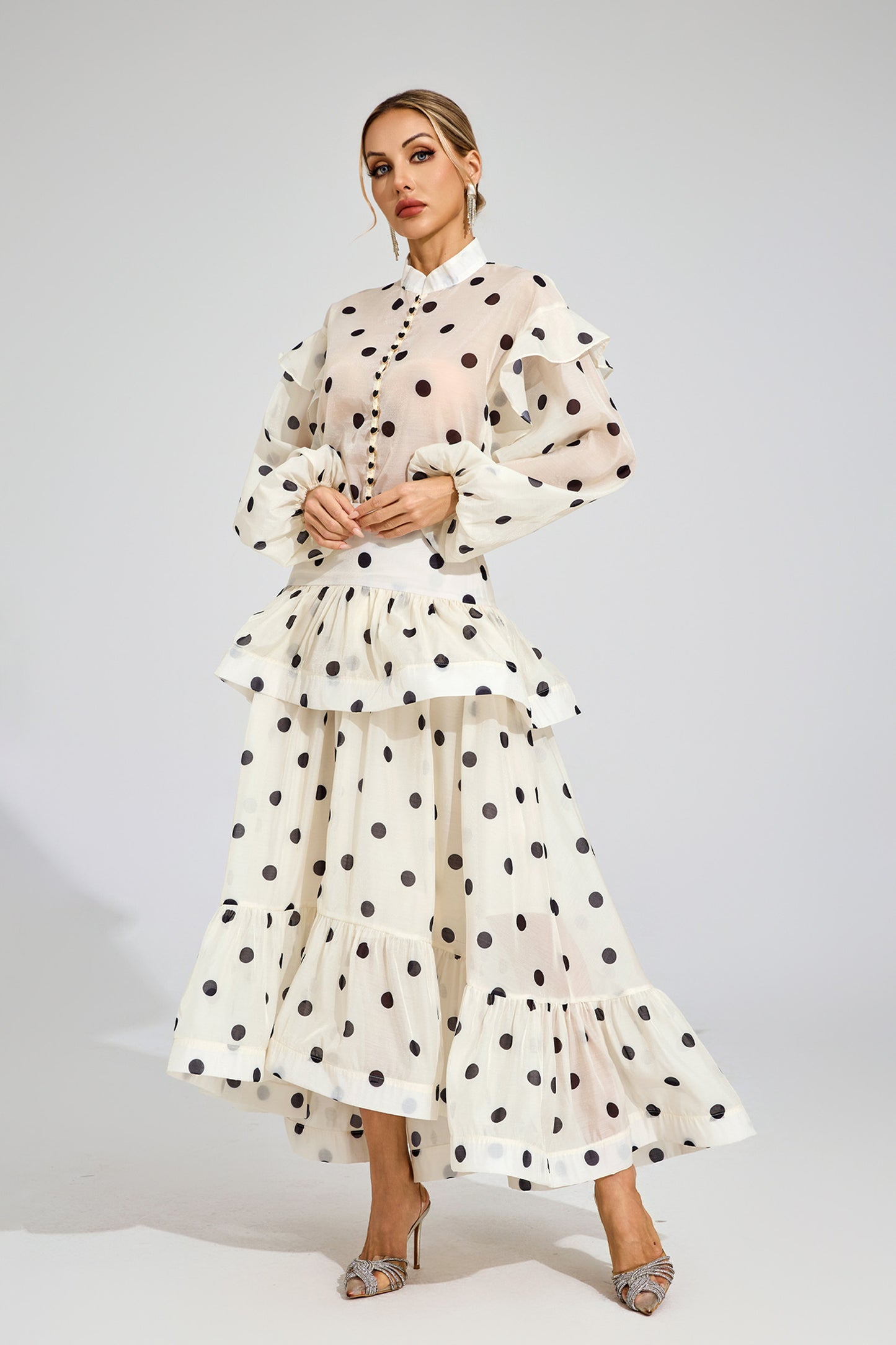 Colette Polka Dot Ruffle Set