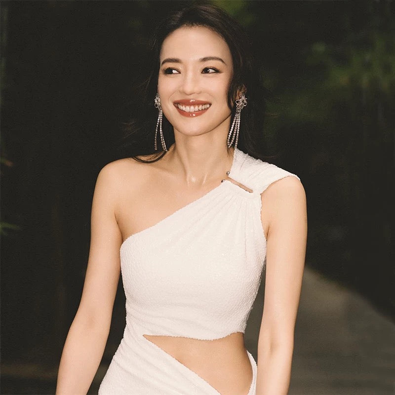 Liora Cutout Asymmetric Slit Dress