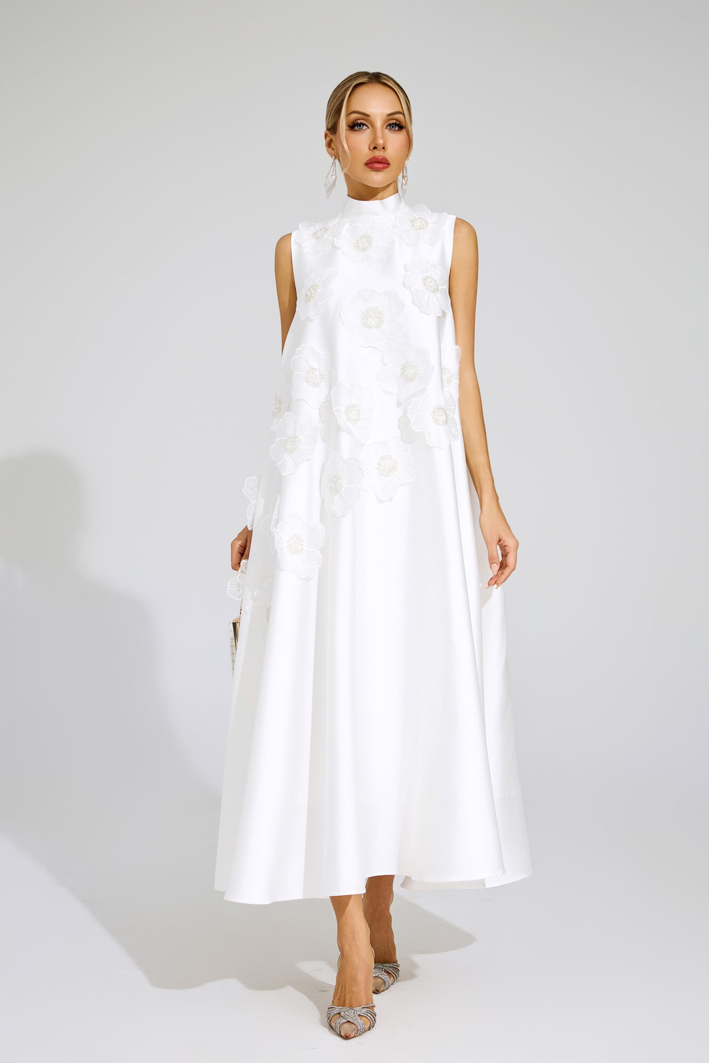 Fleur A-Line Embellished Dress