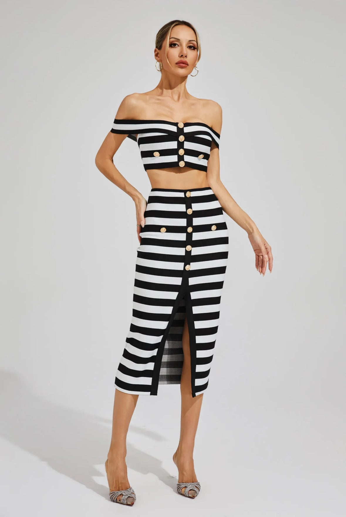 Riviera Stripe Two-Piece Set