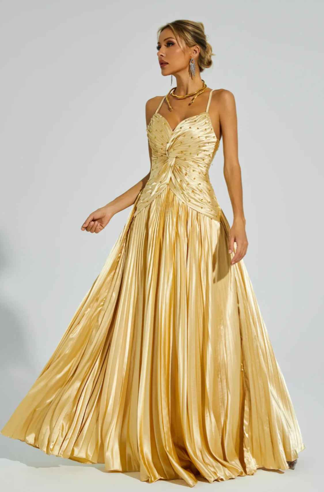 Judith gold maxi dress
