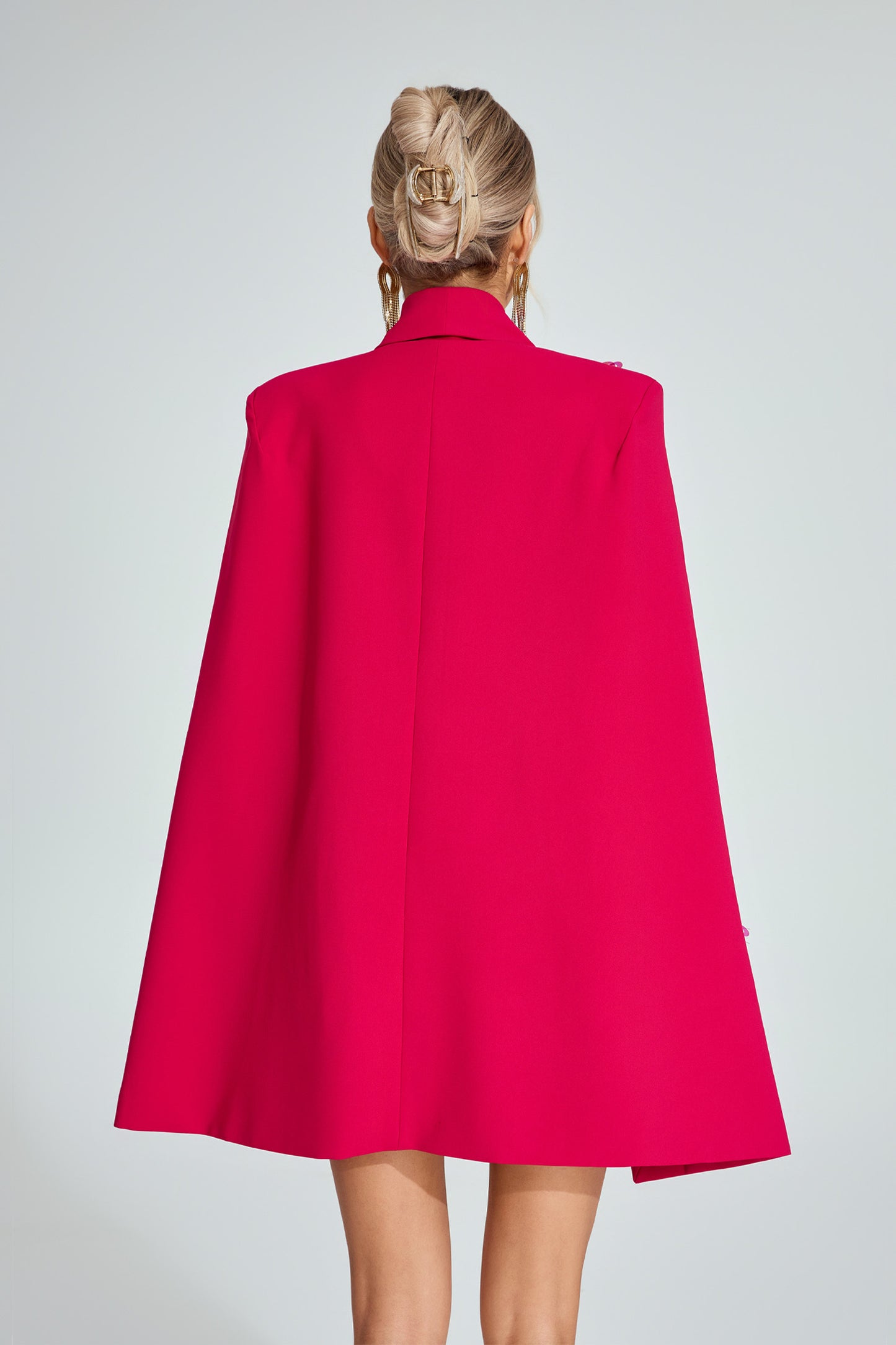 Stella Embellished Cape Dress