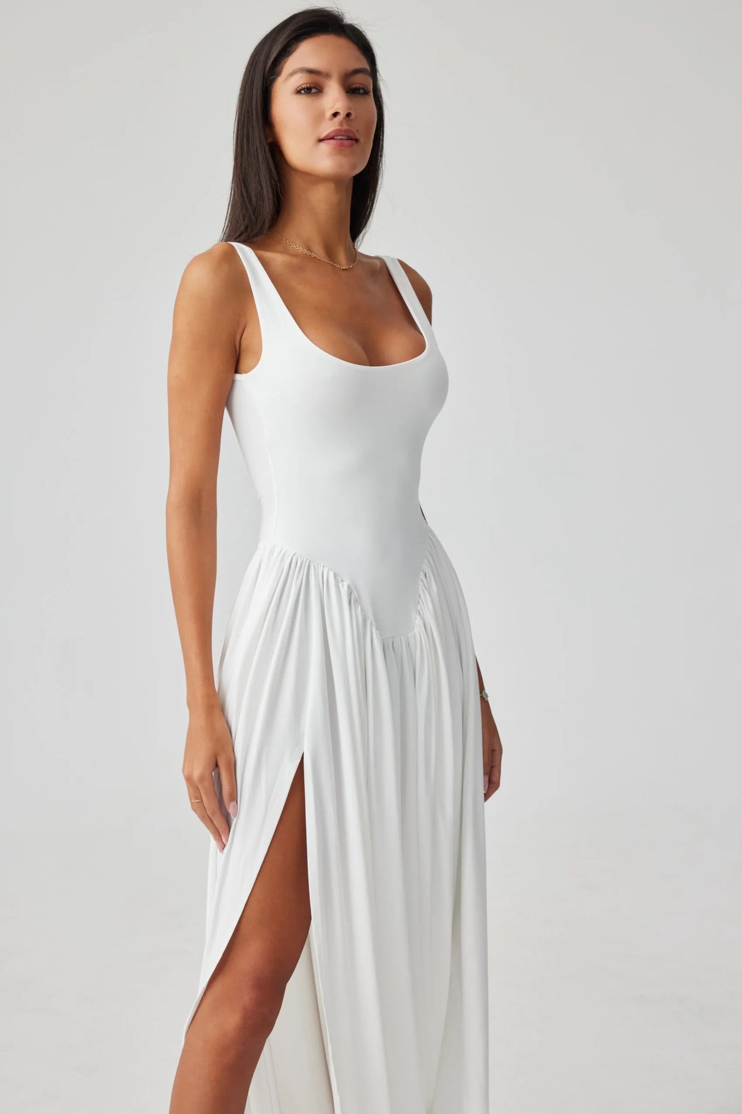 Naya Sculpt Drape Maxi Dress