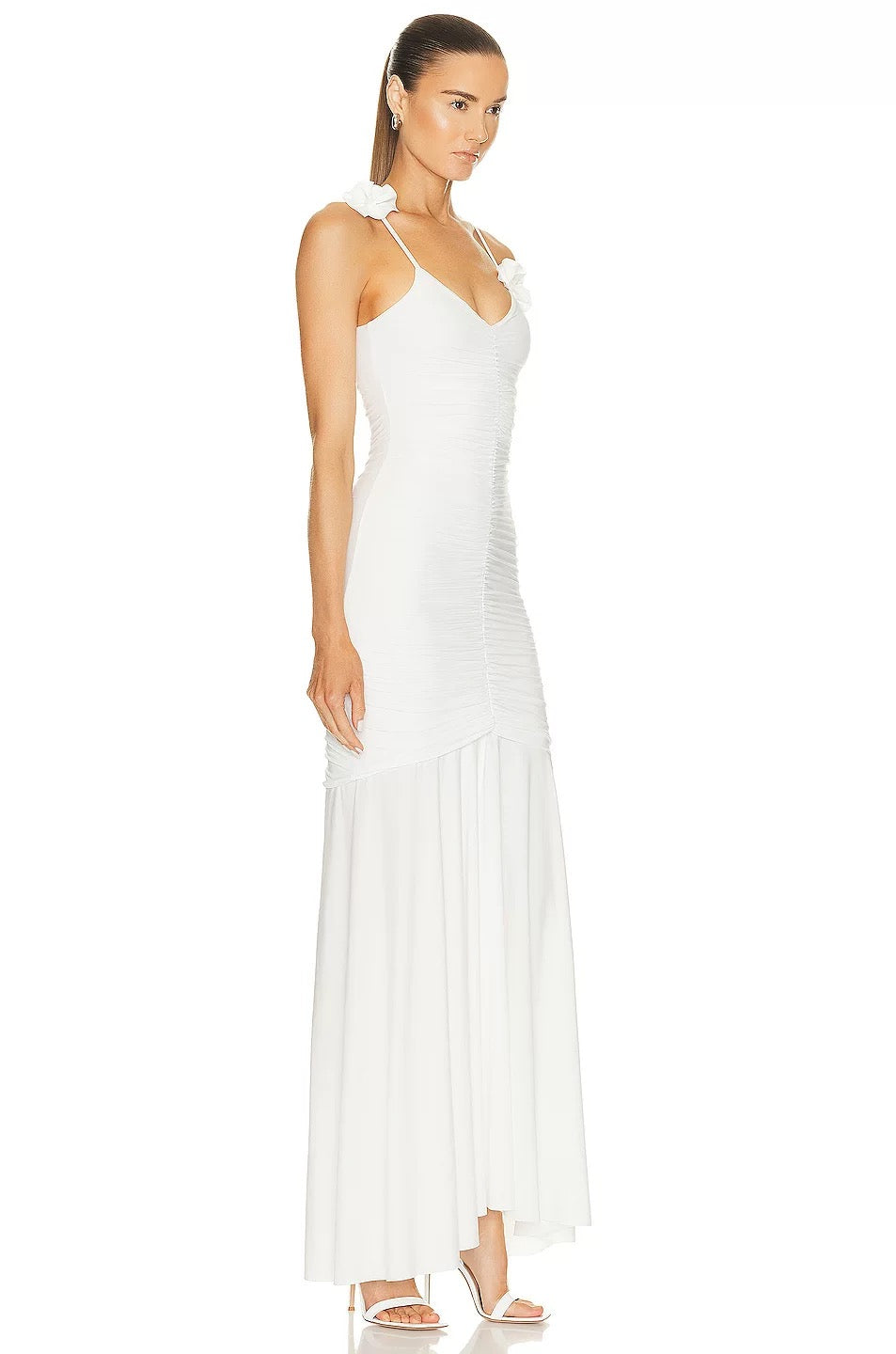 Isla Flower Petal Strap Gown