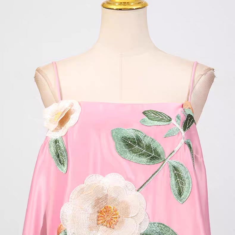 Soleil Blossom A-Line Mini Dress