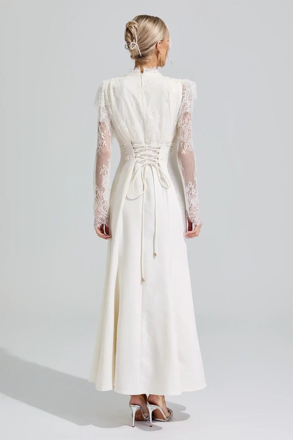 Celestine Lace Corset Maxi Dress