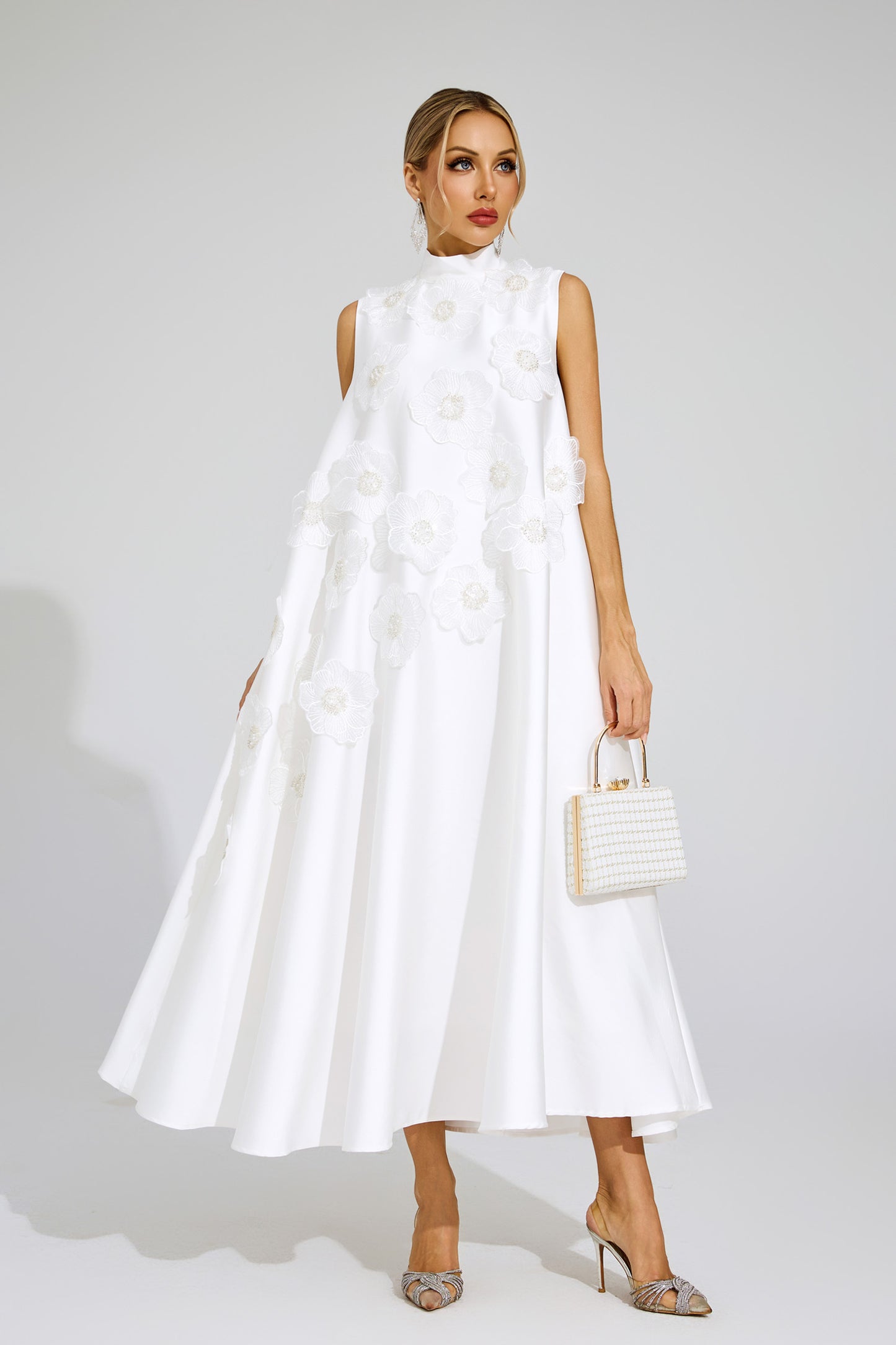 Fleur A-Line Embellished Dress