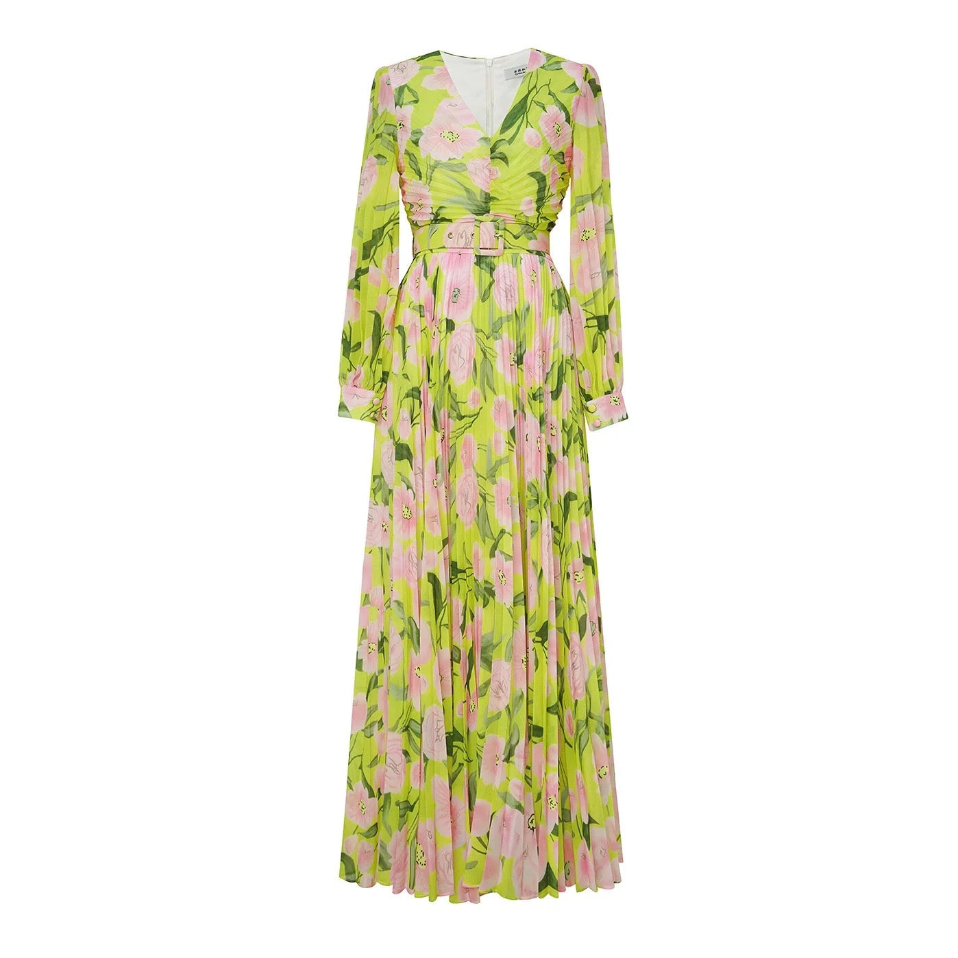 Limonetta Blossom Pleated Dress