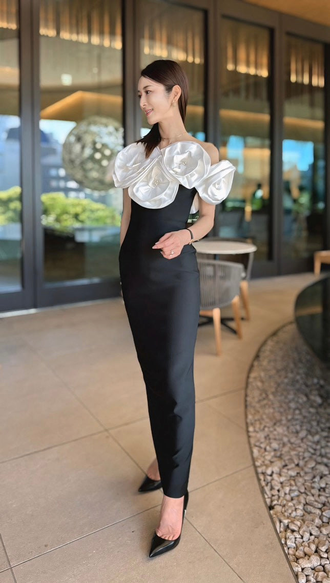 Elle flower maxi dress