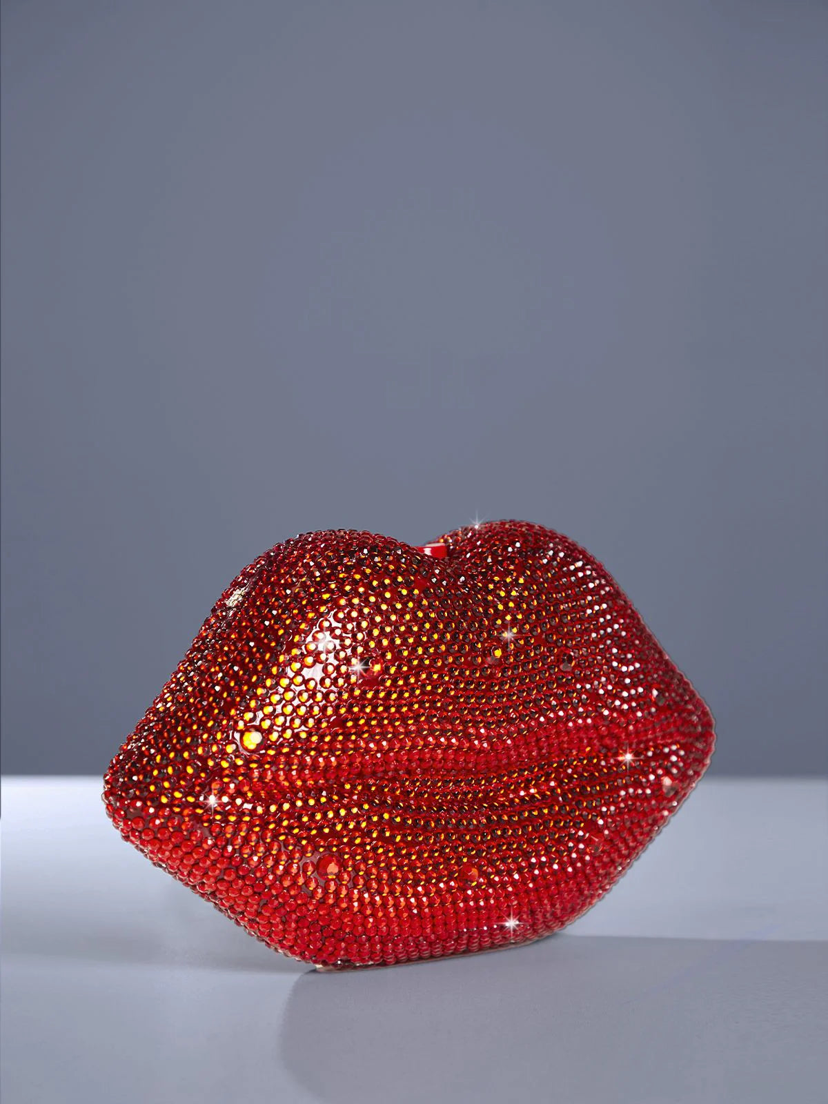 Crystal red lip bag