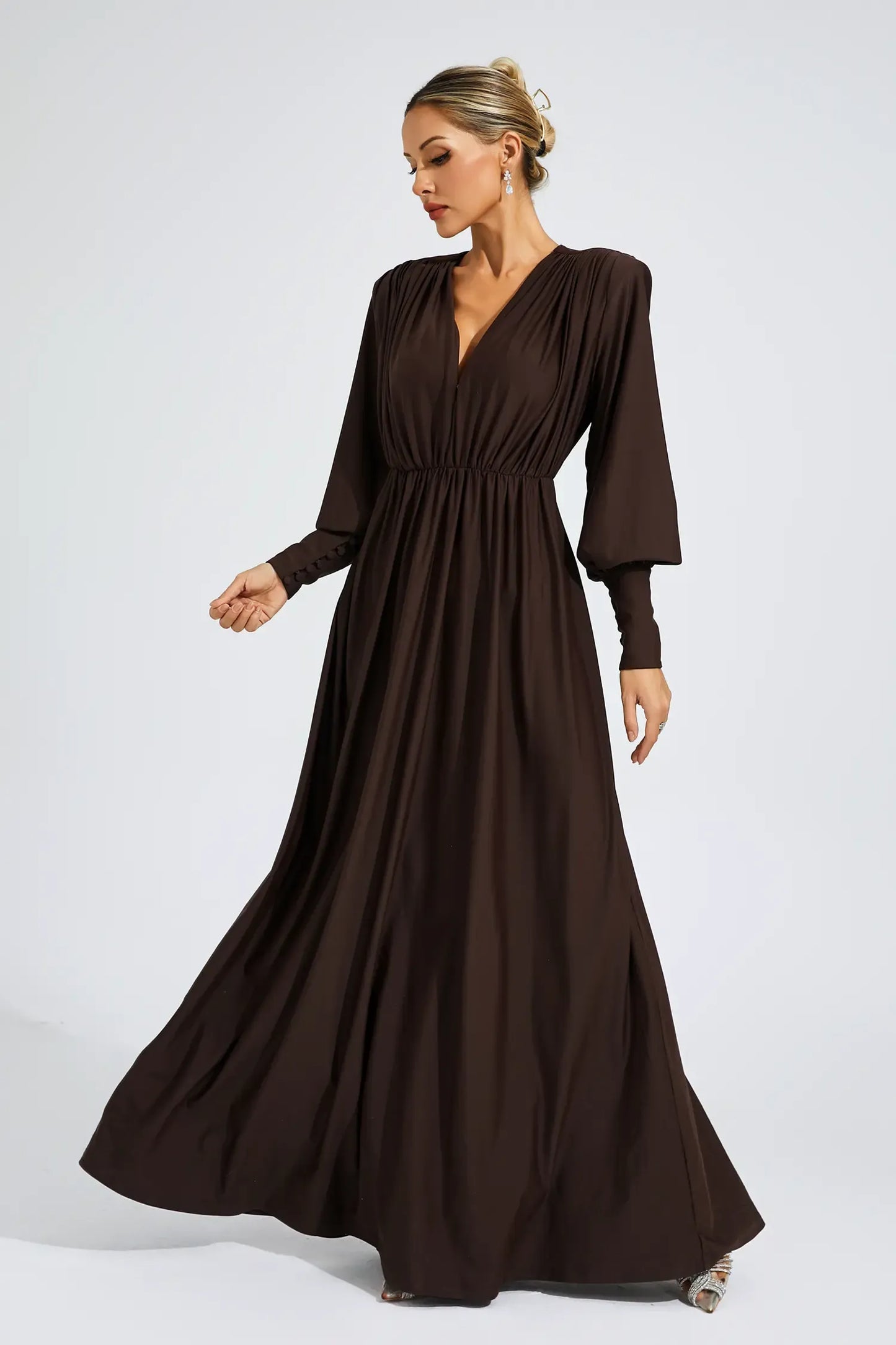Annabel Brown maxi dress