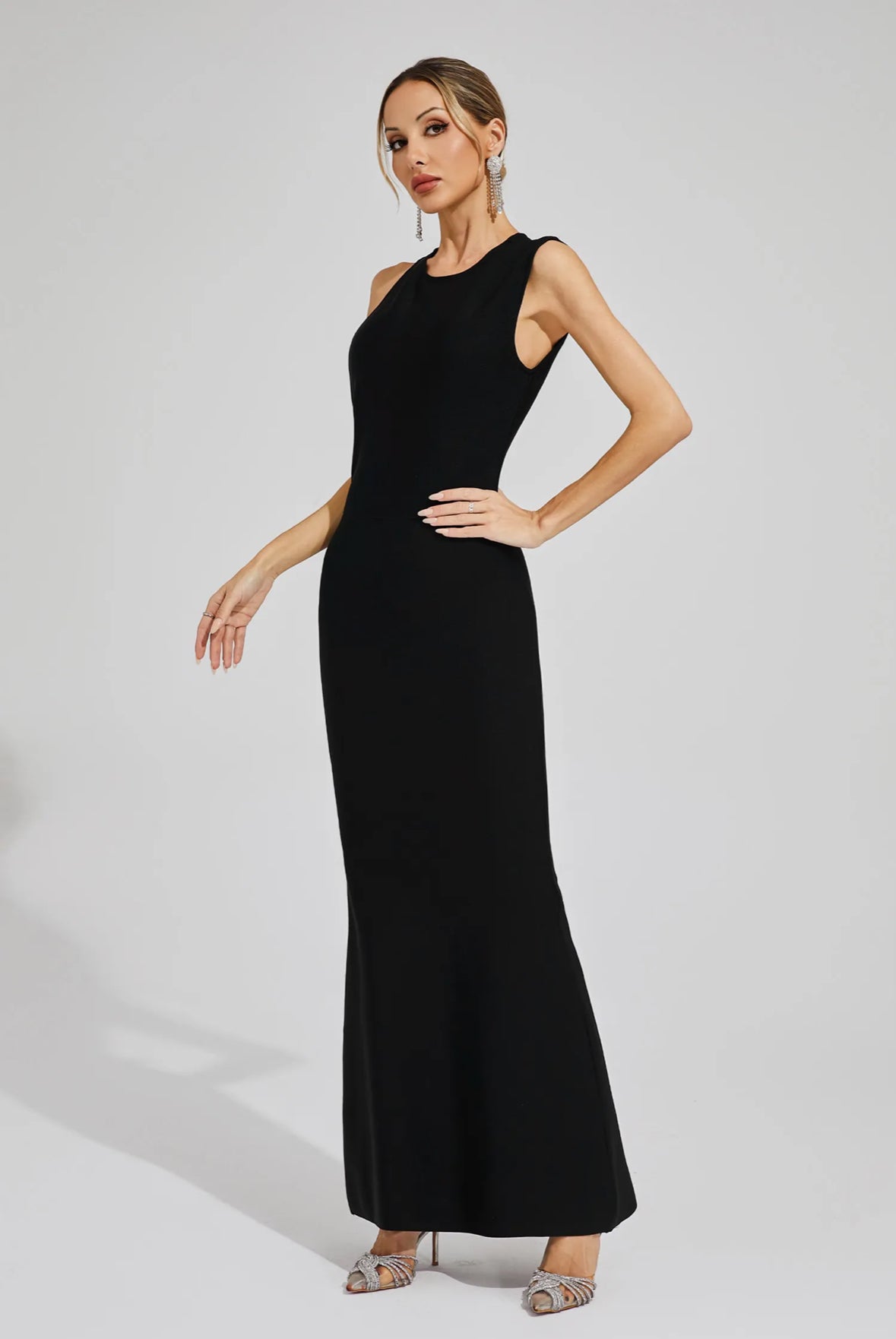 Solène Open Back Gown