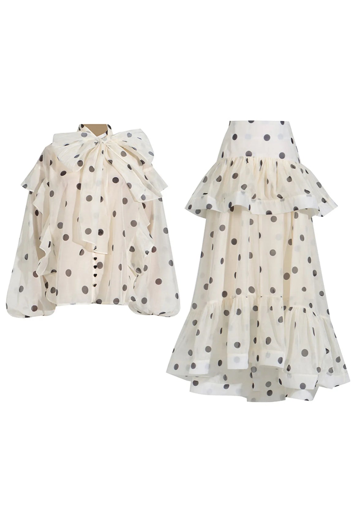 Colette Polka Dot Ruffle Set