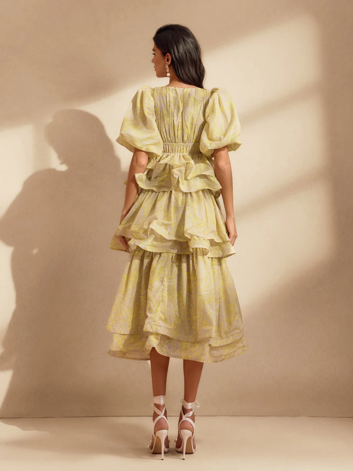 Camille Tiered Ruffle Puff Dress Set