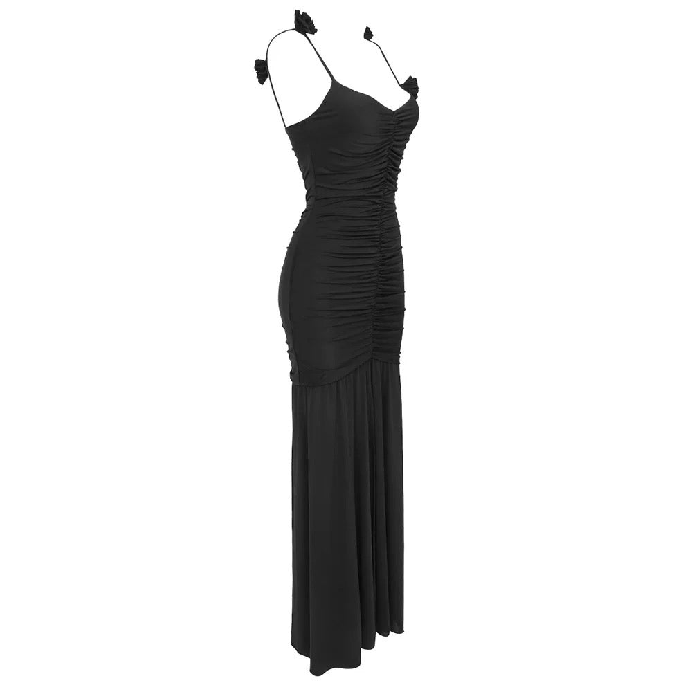 Isla Flower Petal Strap Gown