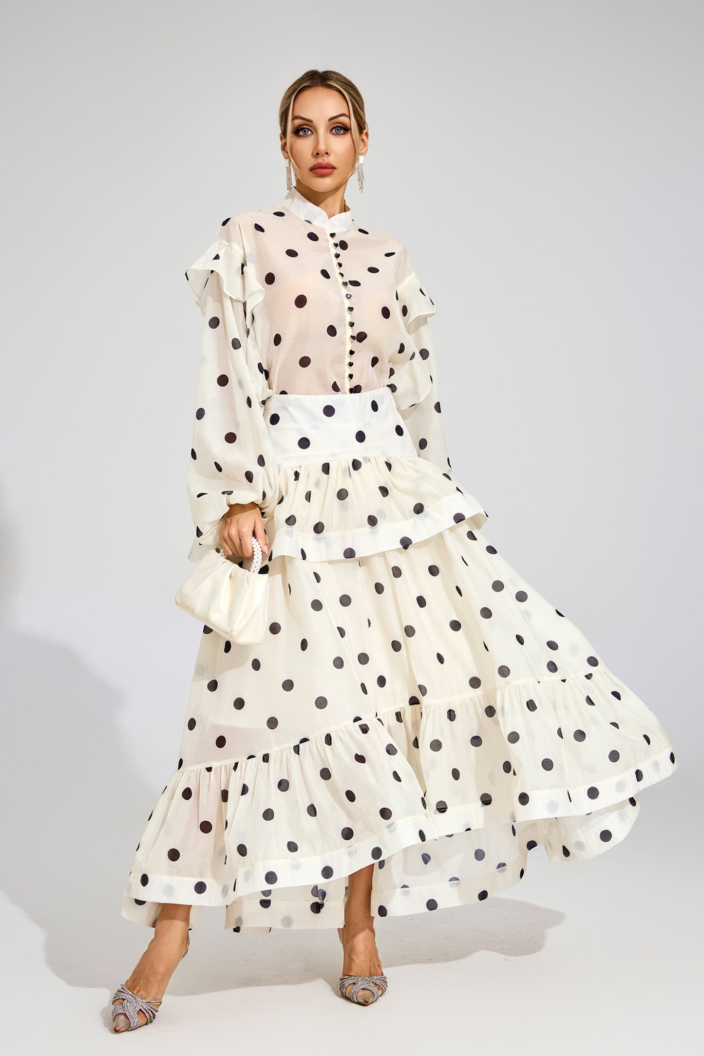 Colette Polka Dot Ruffle Set