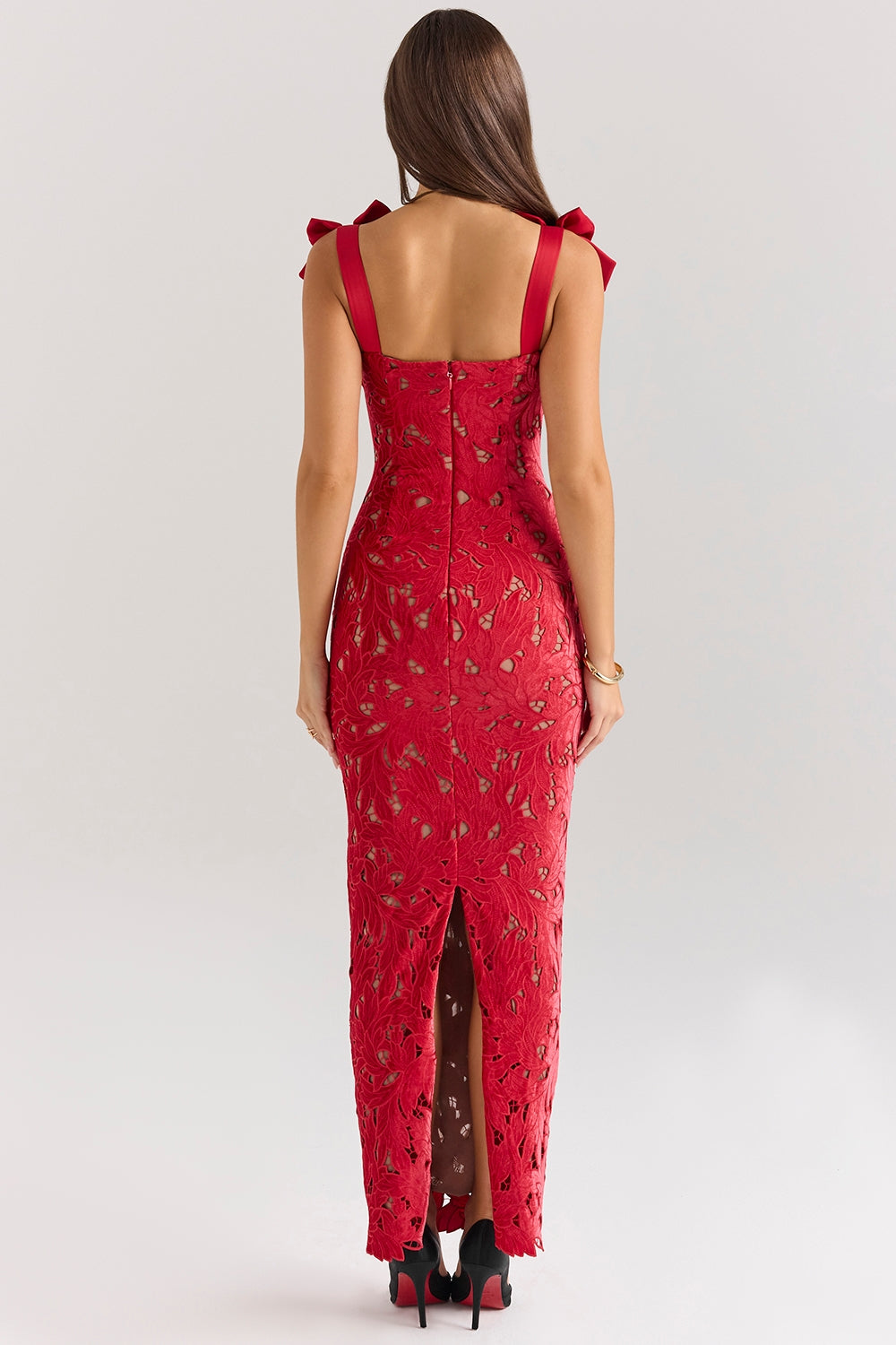 Ariana Lace Bow Lace Gown