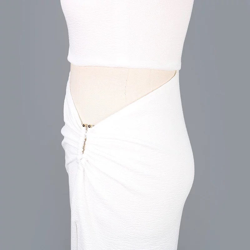 Liora Cutout Asymmetric Slit Dress