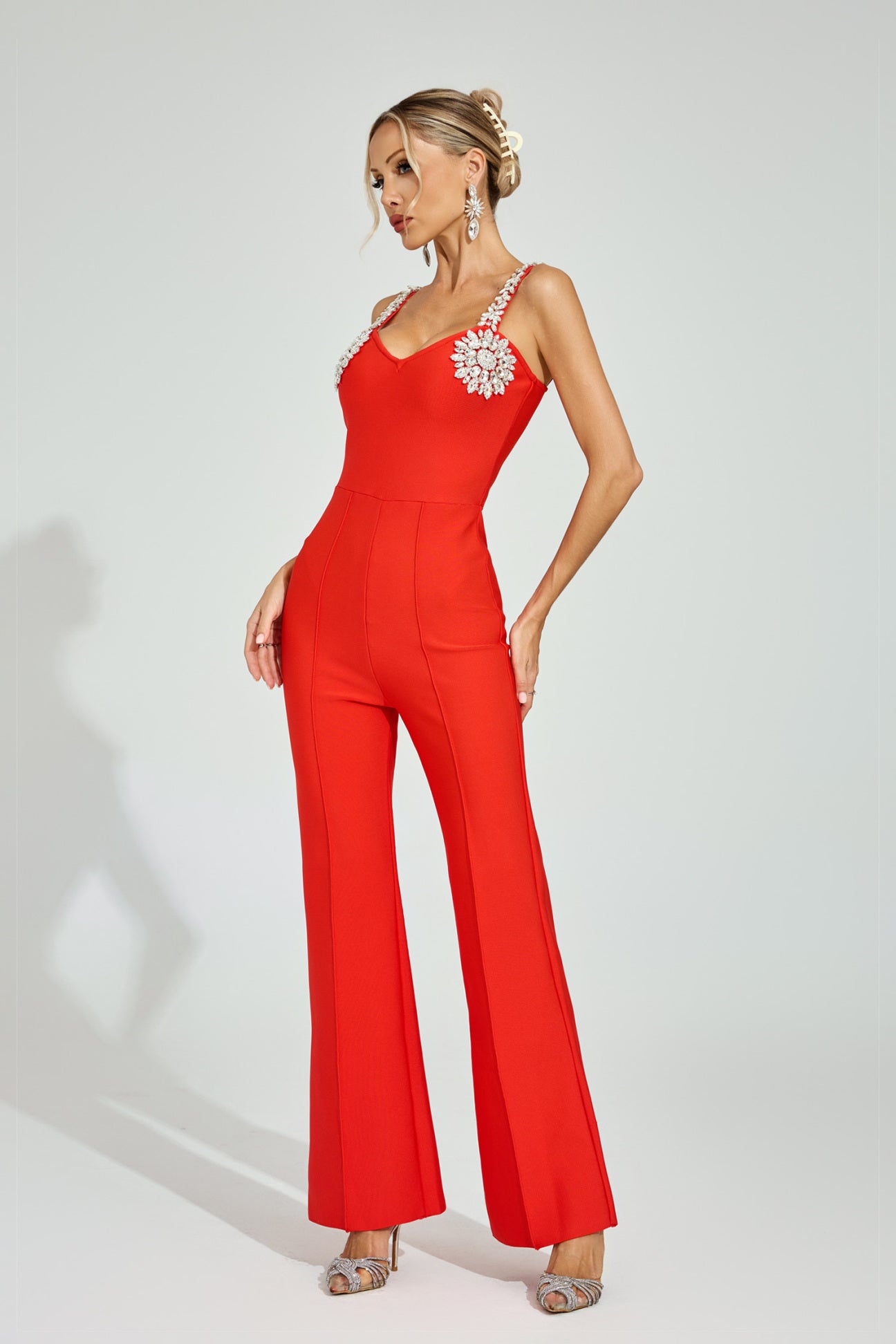 Ruby Embellished Strap Jumpsuit