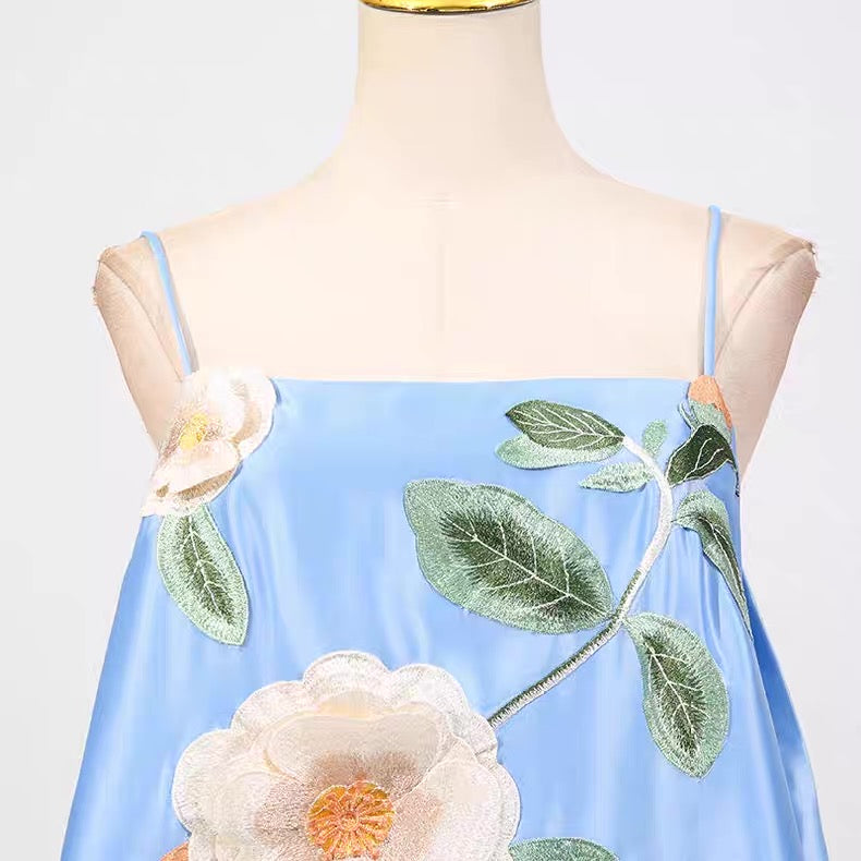 Soleil Blossom A-Line Mini Dress