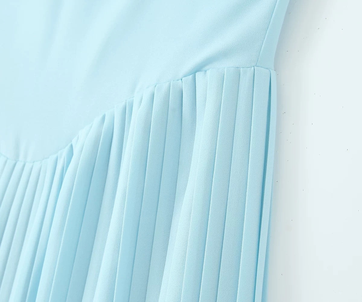 Céleste Pleated Bustier Gown
