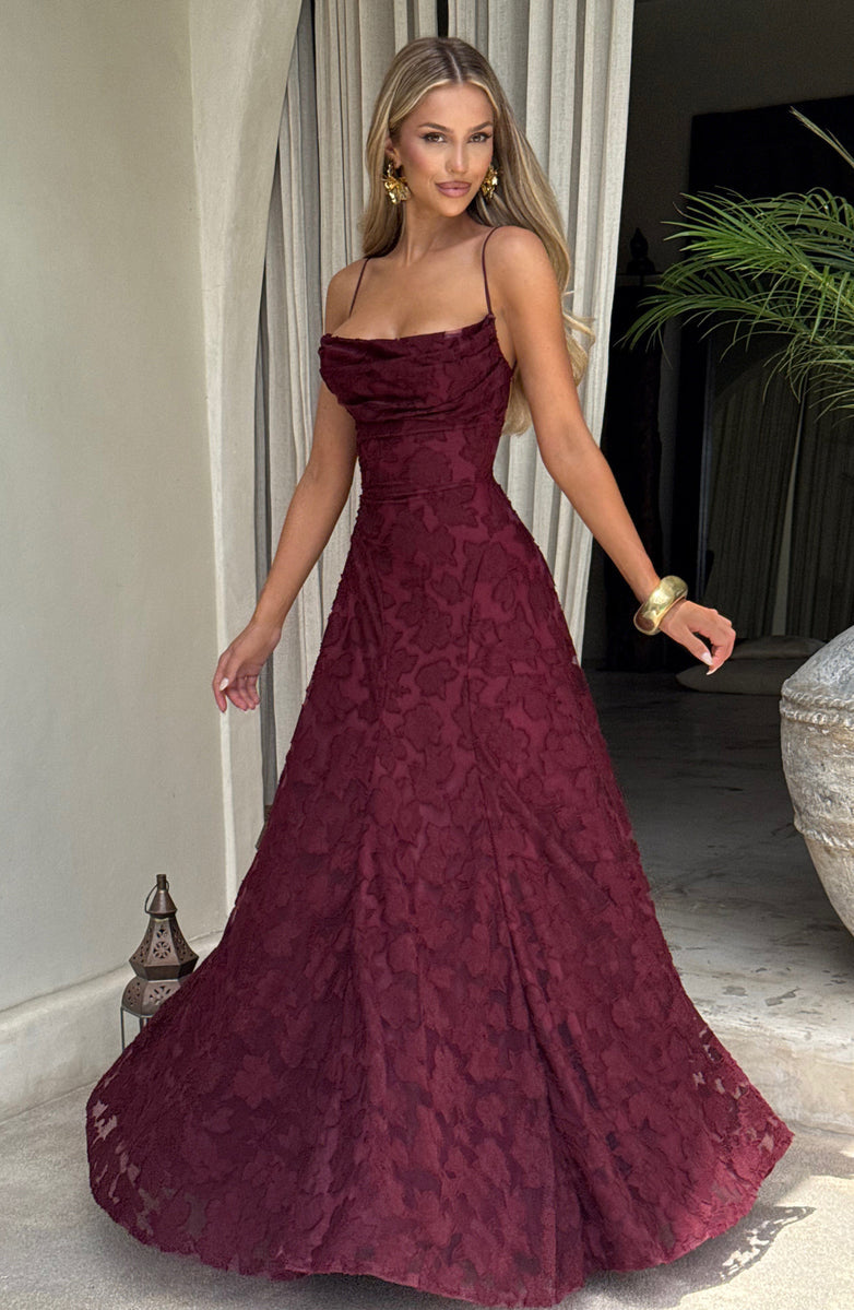 Rosalie Lace Backless Maxi Dress