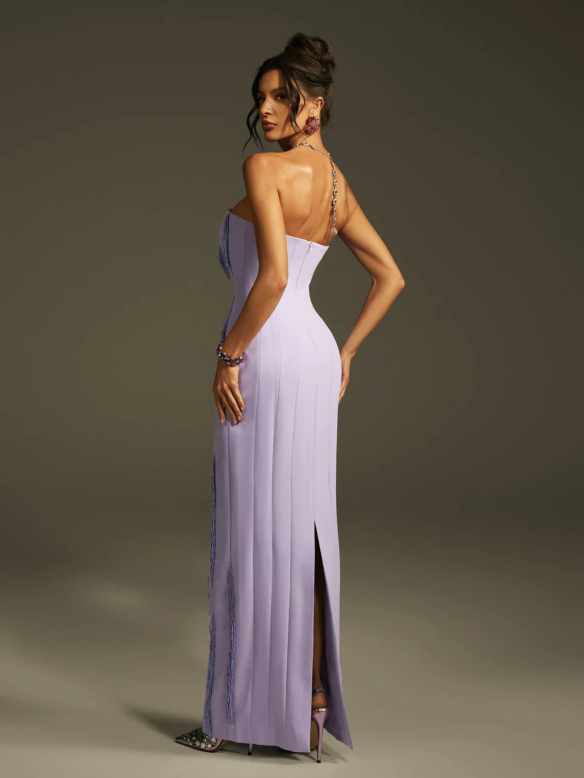 Étoile Lilac Tassel Gown