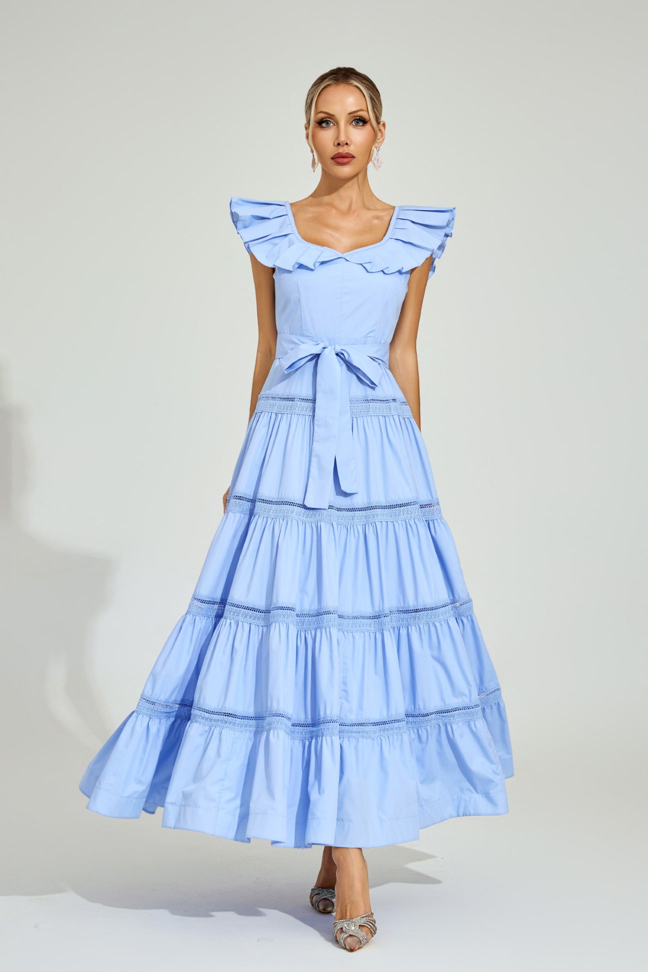 Celeste Ruffle Tier Maxi Dress