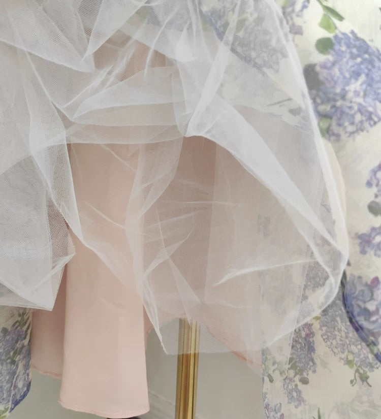 Lilac Whisper floral Midi Dress