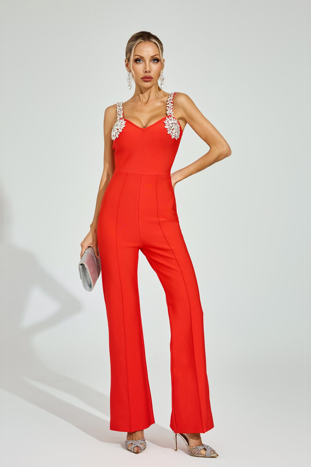 Ruby Embellished Strap Jumpsuit