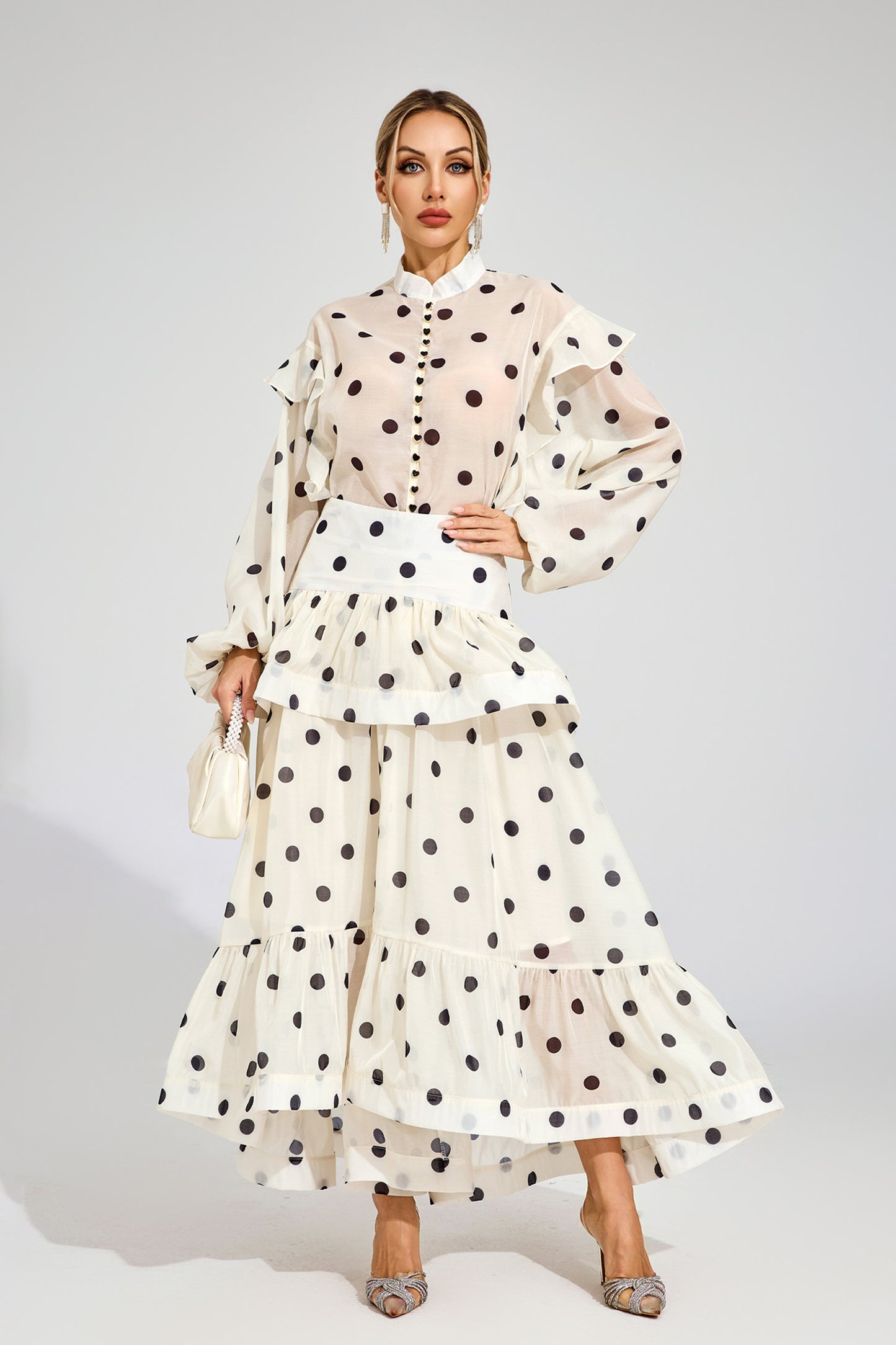 Colette Polka Dot Ruffle Set