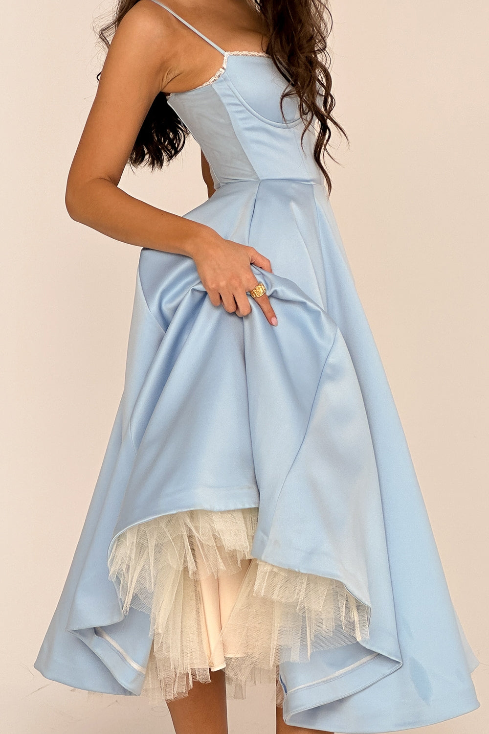 Mademoiselle midi dress- Blue