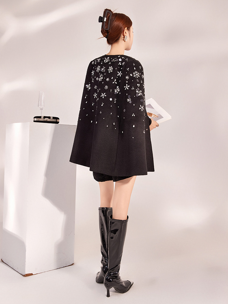 Crystal Bloom Cape Coat