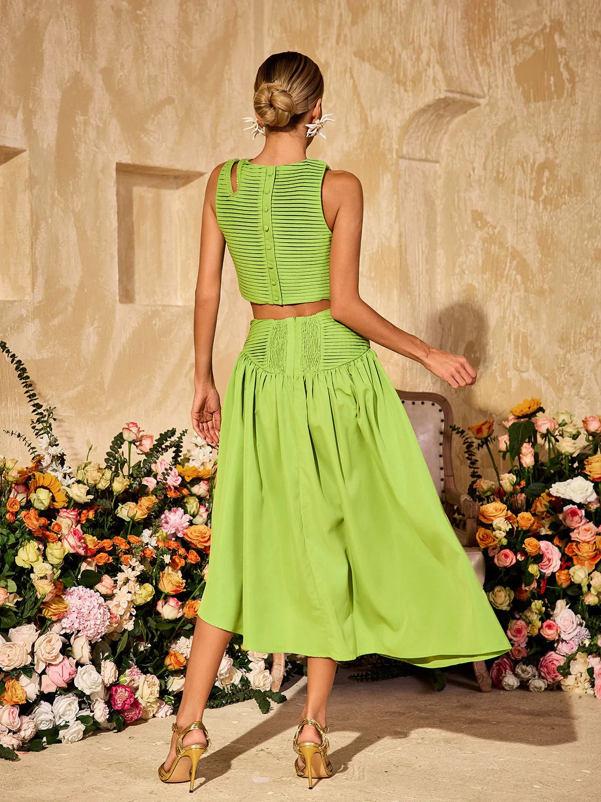 Amalfi Pleated Two-Piece Set