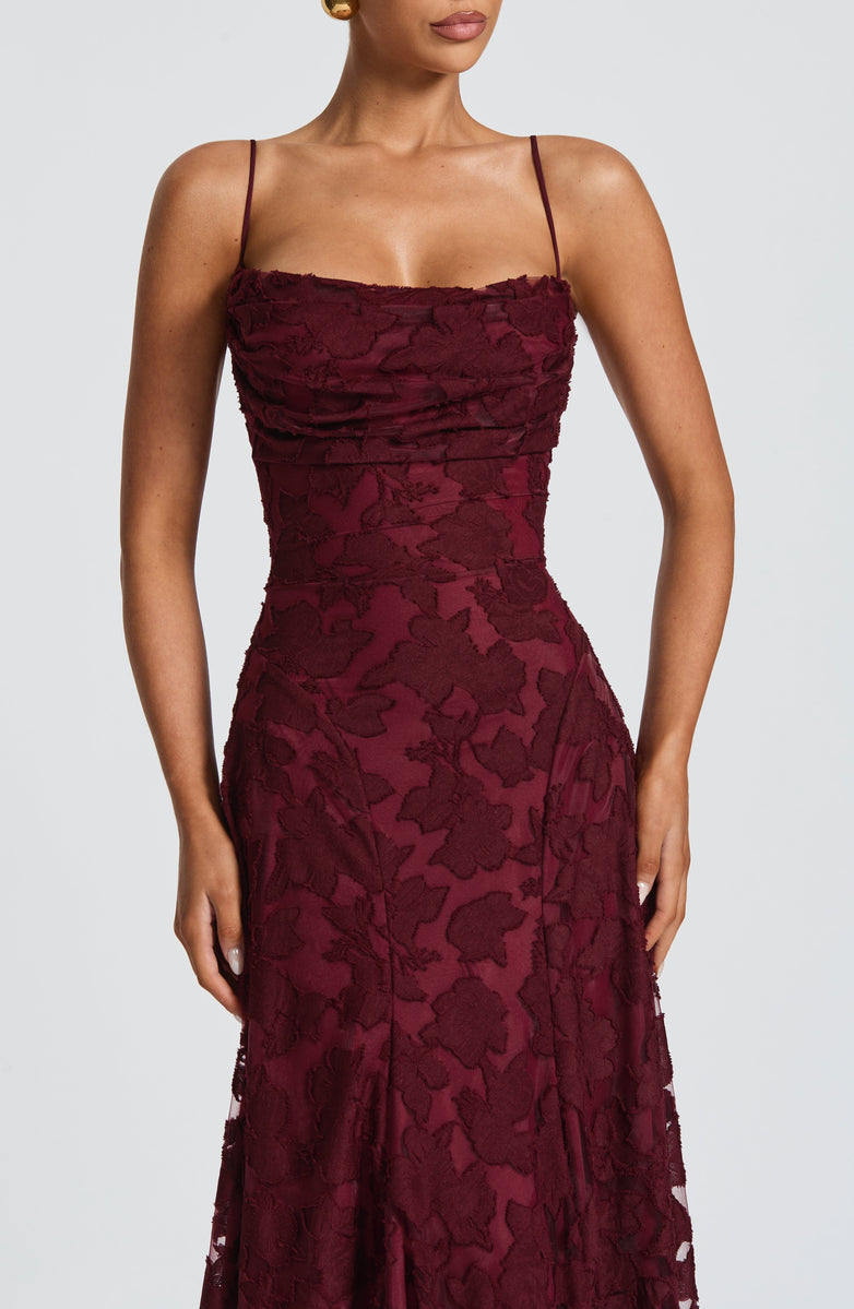 Rosalie Lace Backless Maxi Dress