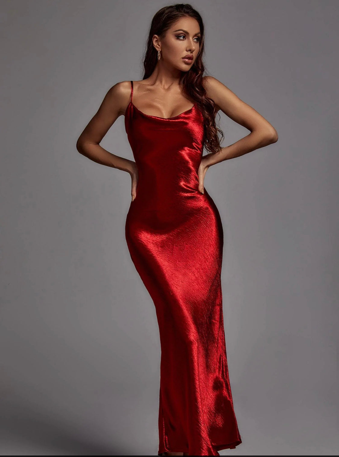 Katrina satin maxi dress (8040672592110)