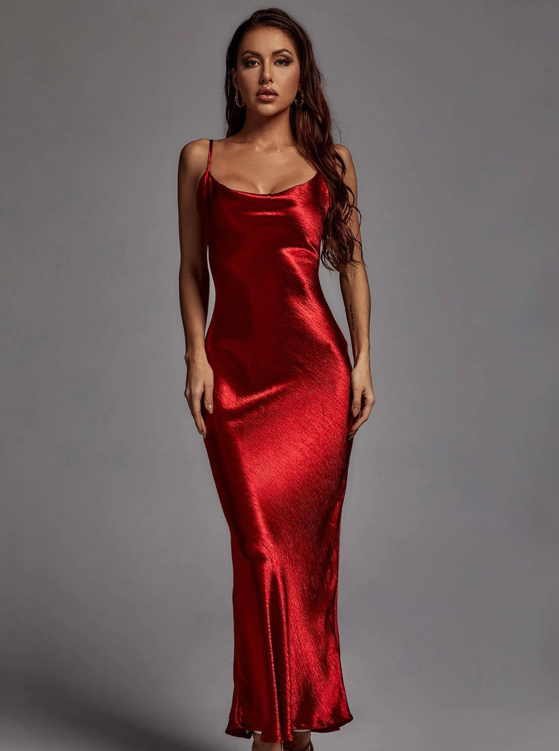 Katrina satin maxi dress (8040672592110)