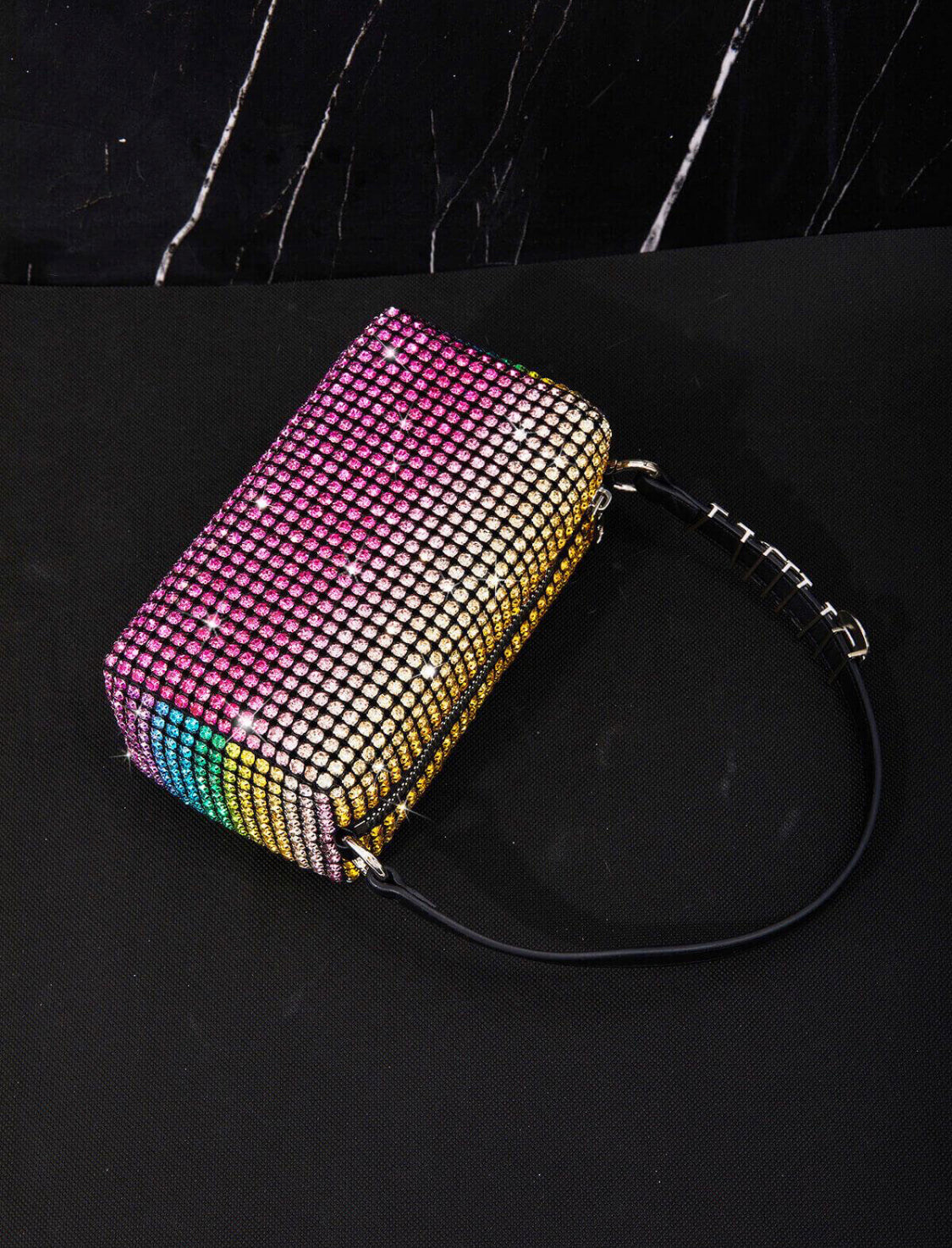 Lia multi rhinestone bag (8043024842990)