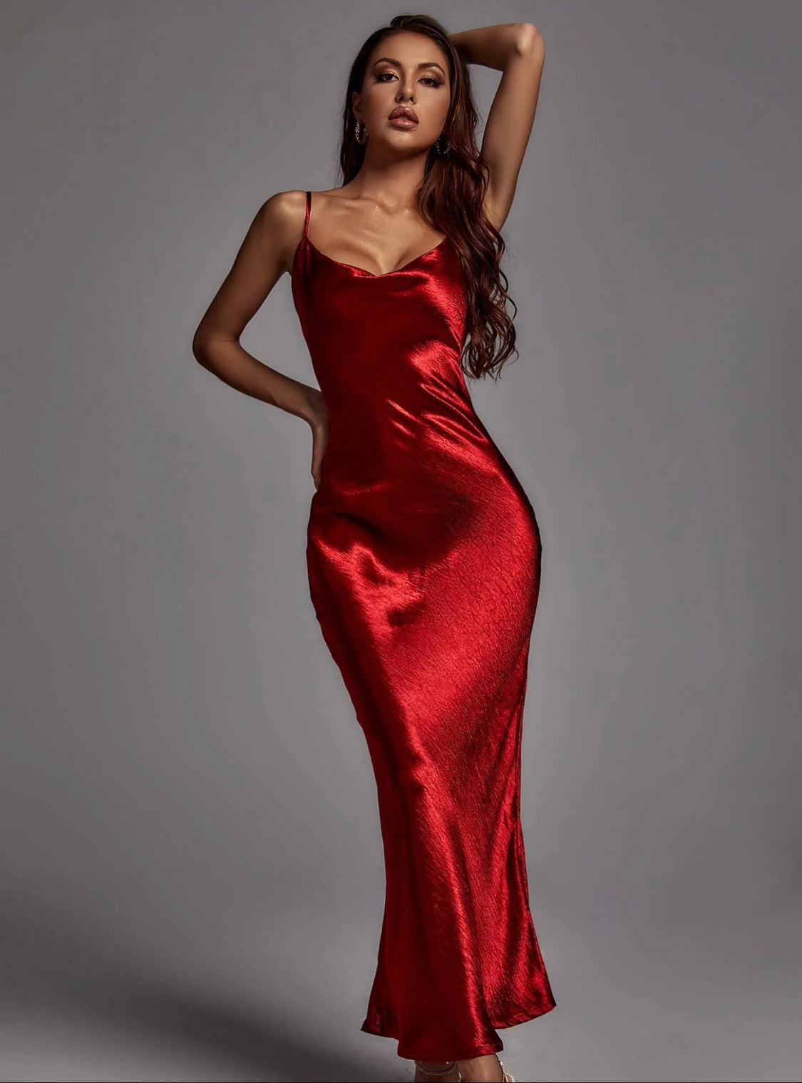 Katrina satin maxi dress (8040672592110)