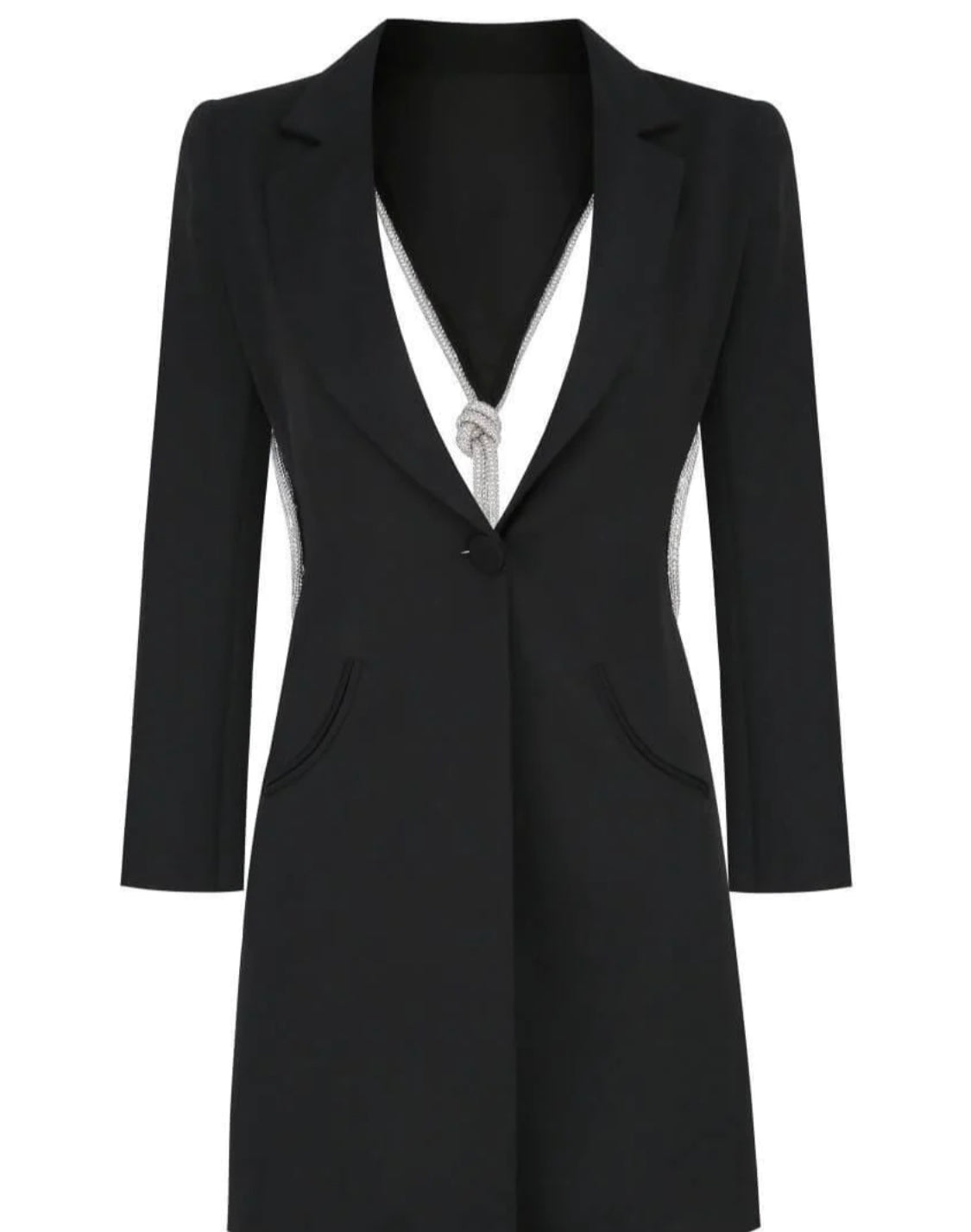 Jane backless blazer mini dress (8041669591278)