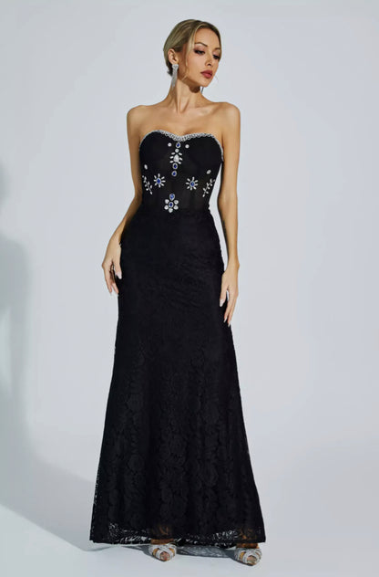 Teresa diamond maxi dress