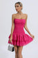 Bridget Pink ruffle mini dress