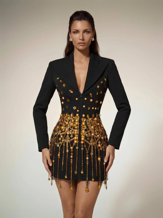 Aurelia Noir Blazer Mini Dress