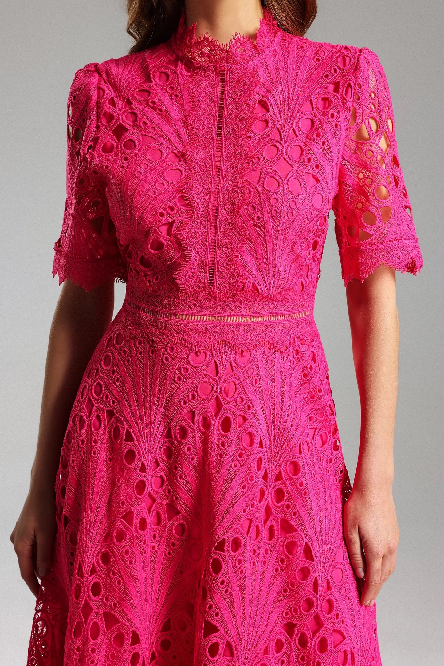 Shaylah lace midi dress