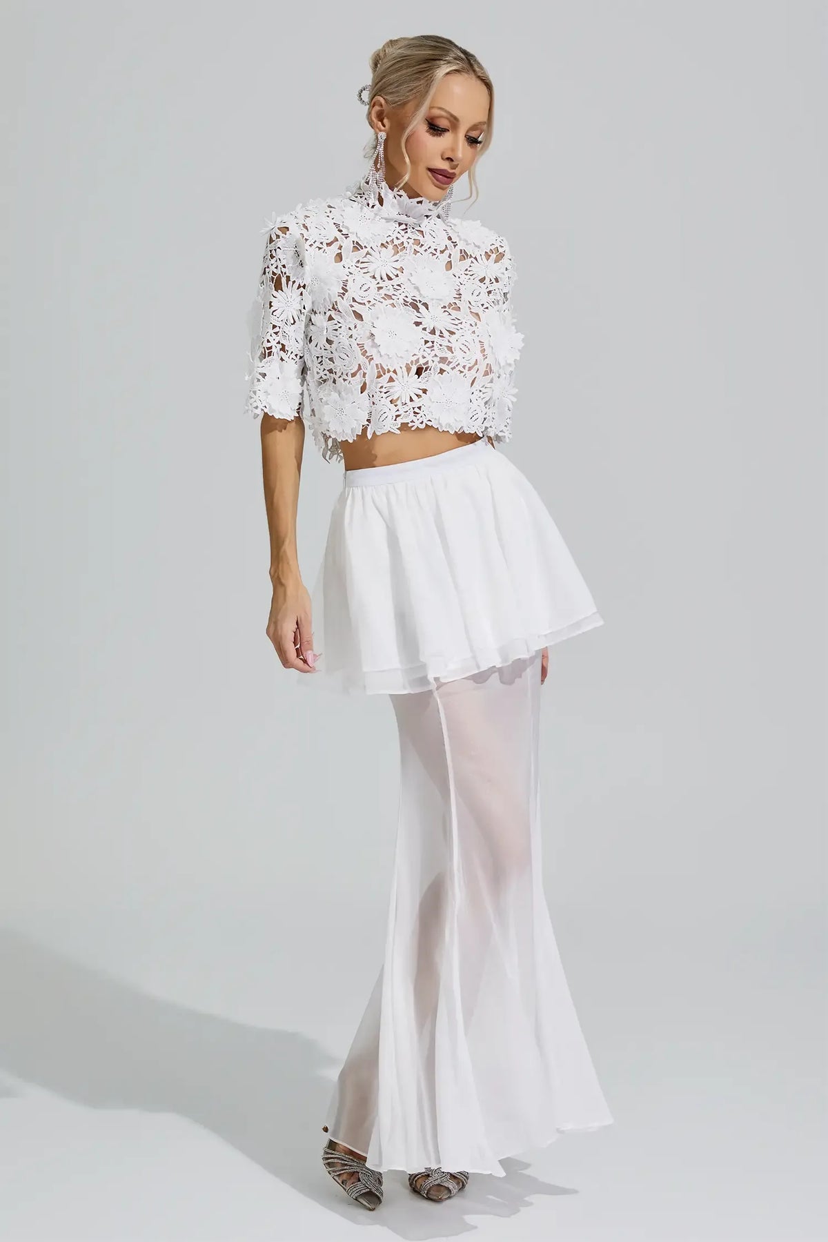 Elara Lace Two-Piece Set